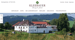Desktop Screenshot of kleebauer.at