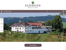 Tablet Screenshot of kleebauer.at
